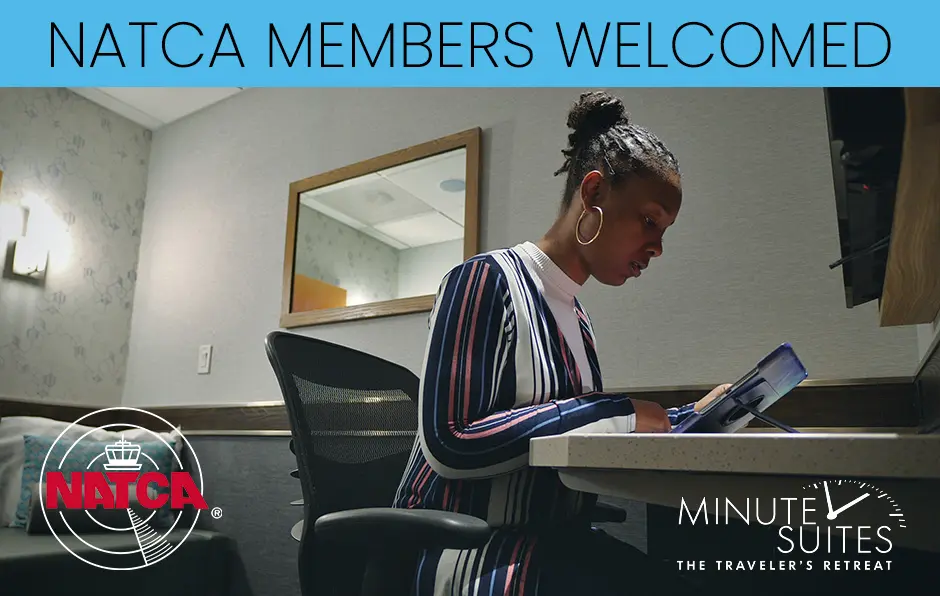 NATCA Membership: Minute Suites Partnership Provides a Comfortable Layover Solution
