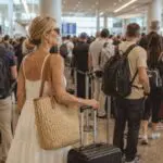 Busy Airport Summer Travel